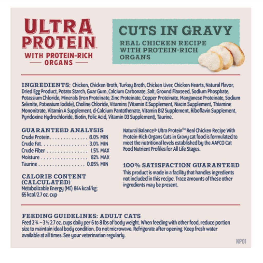 Natural Balance Ultra Protein Cuts in Gravy Real Chicken Recipe with Protein-Rich Organs (2 of 3)