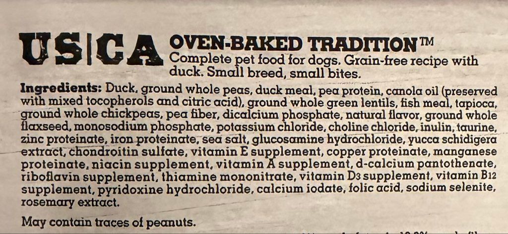 Oven-Baked Tradition Grain-Free Duck Small Breed All Life Stages (2 of 3)