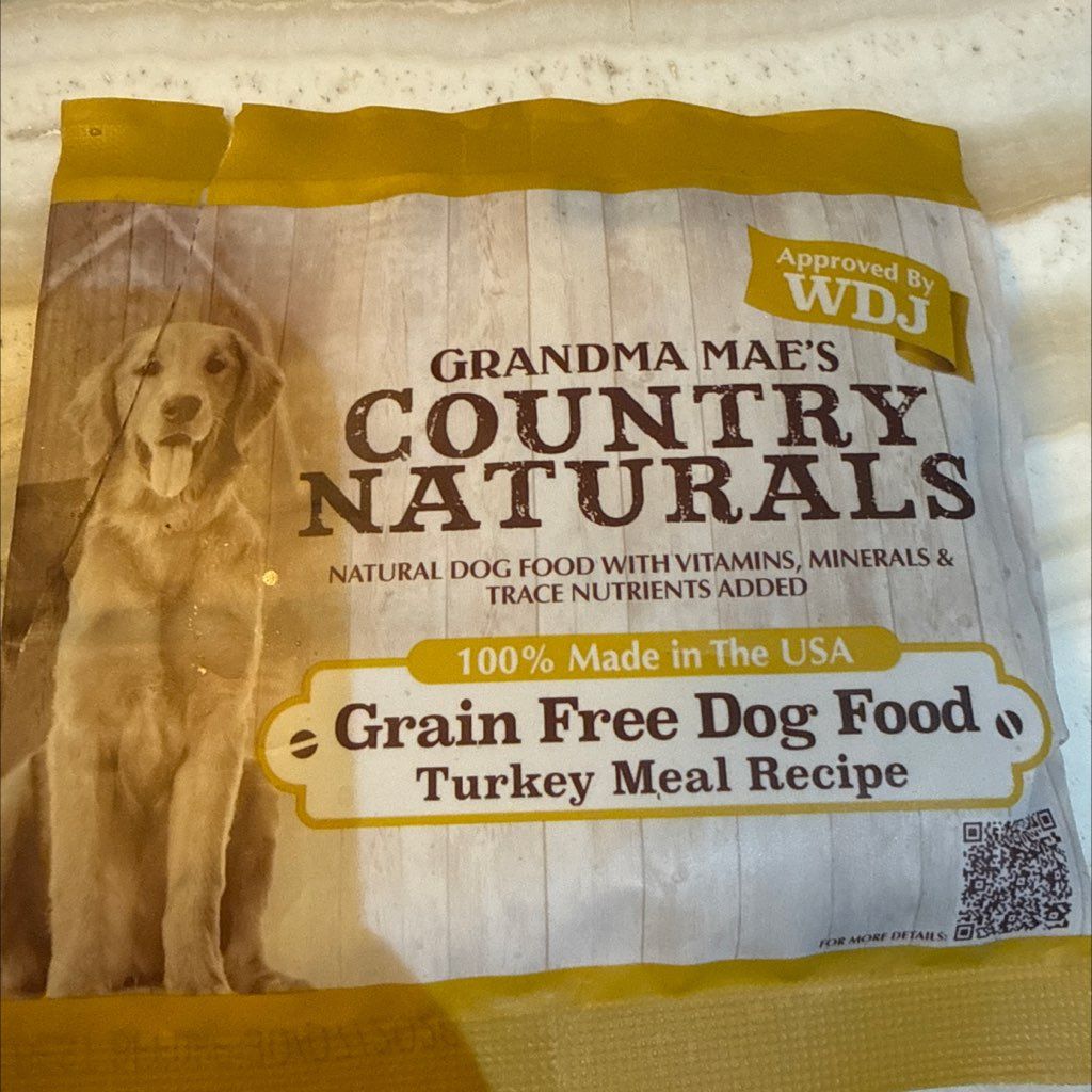 Grandma Mae's Country Naturals Grain Free Dog Food Turkey Meal Recipe