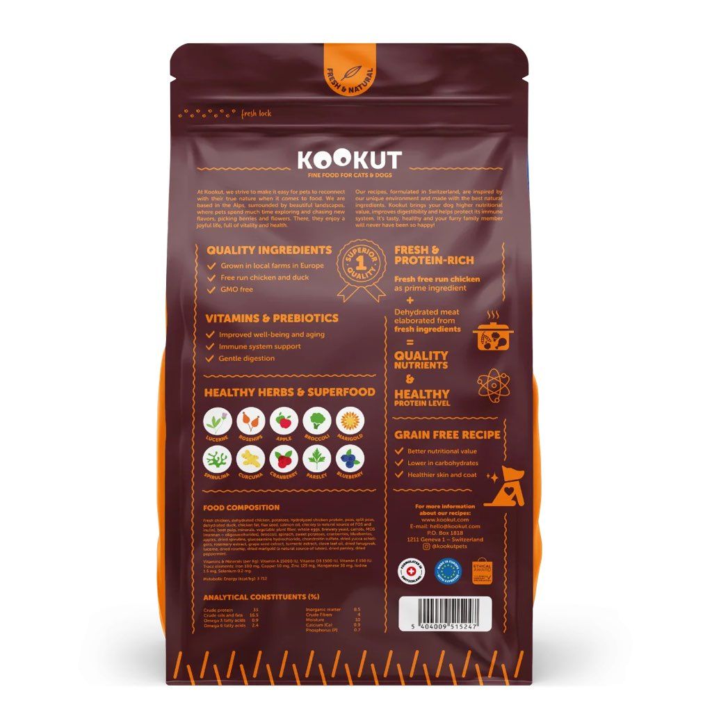 KOOKUT Adult Chicken & Duck Complete Nutrition (2 of 2)