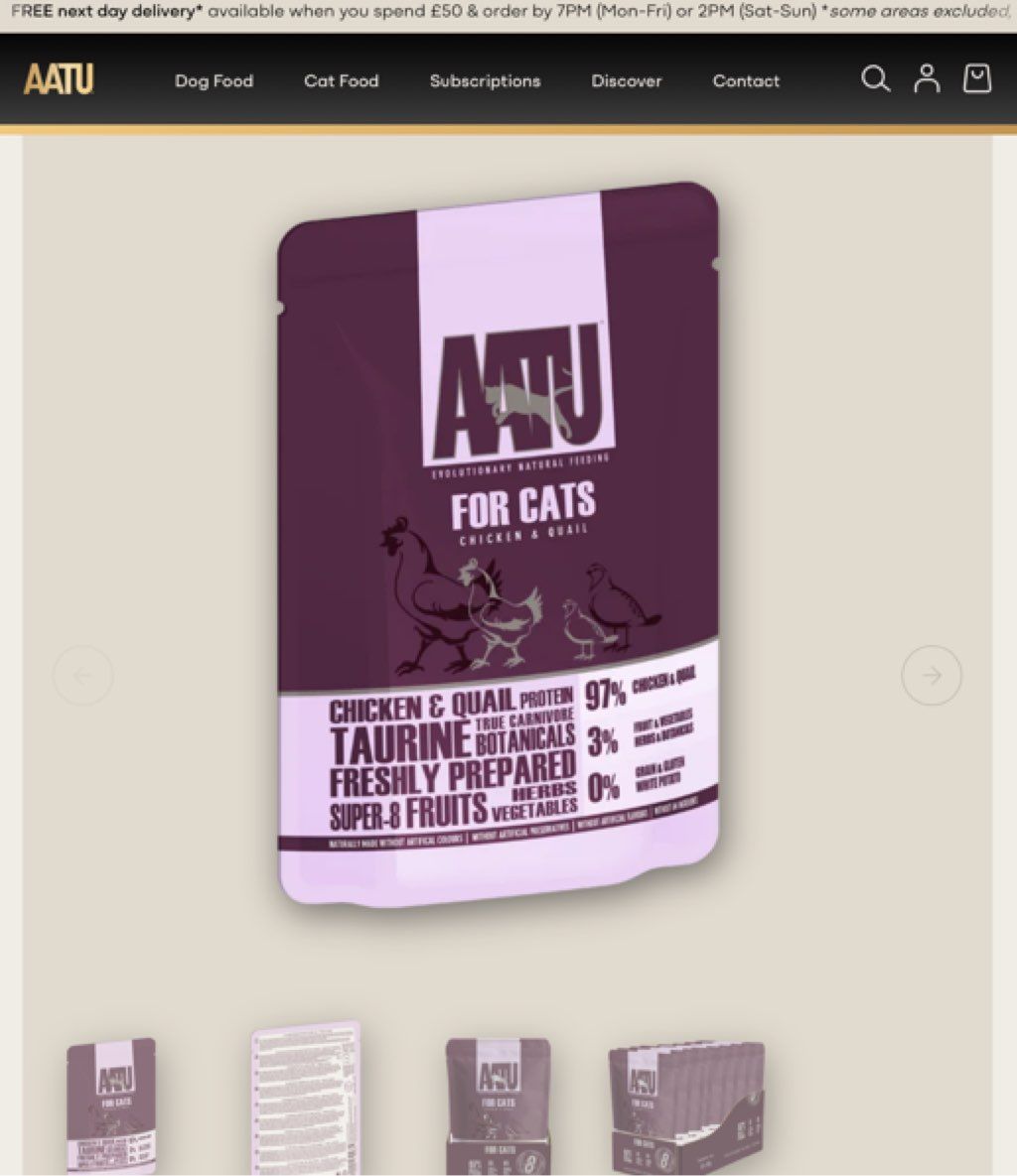 AATU For Cats Chicken & Quail
