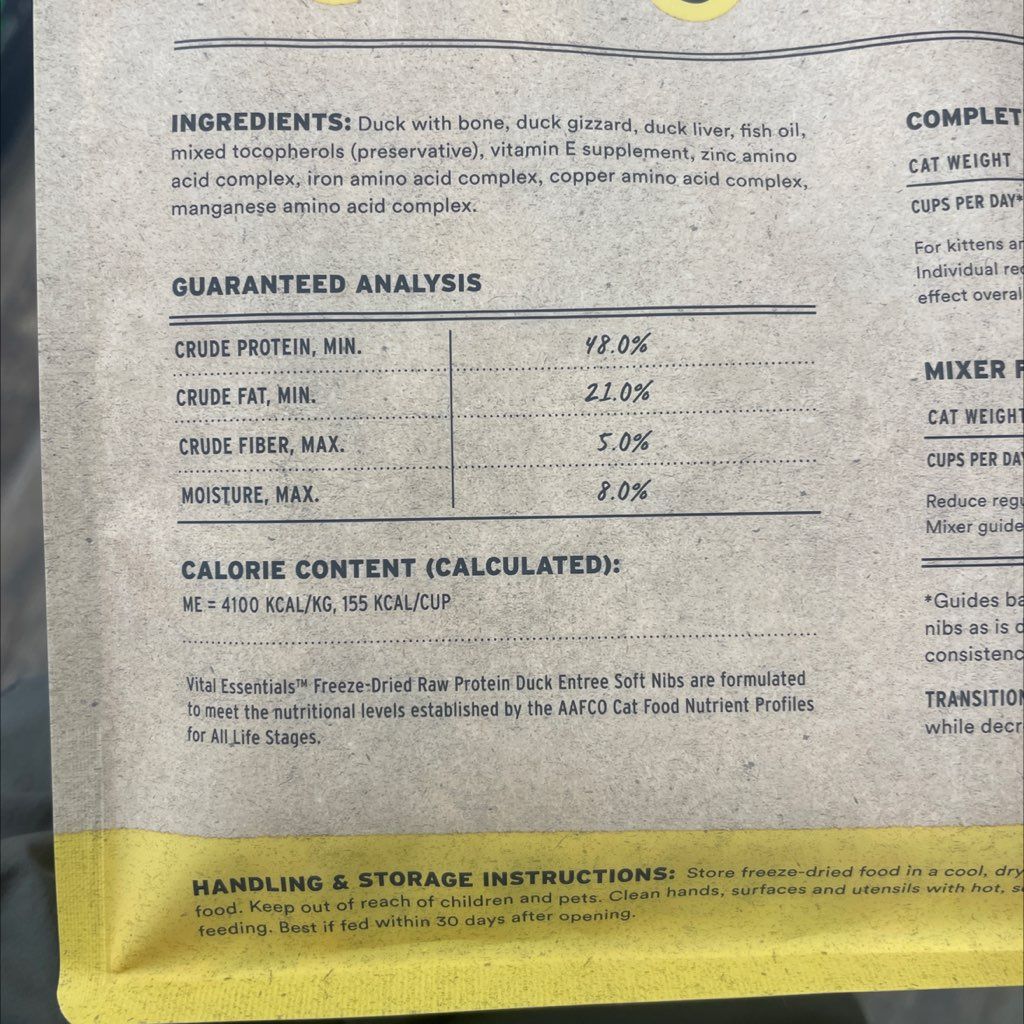 Vital Essentials Freeze-Dried Raw Protein Duck Entree Soft Nibs (3 of 3)