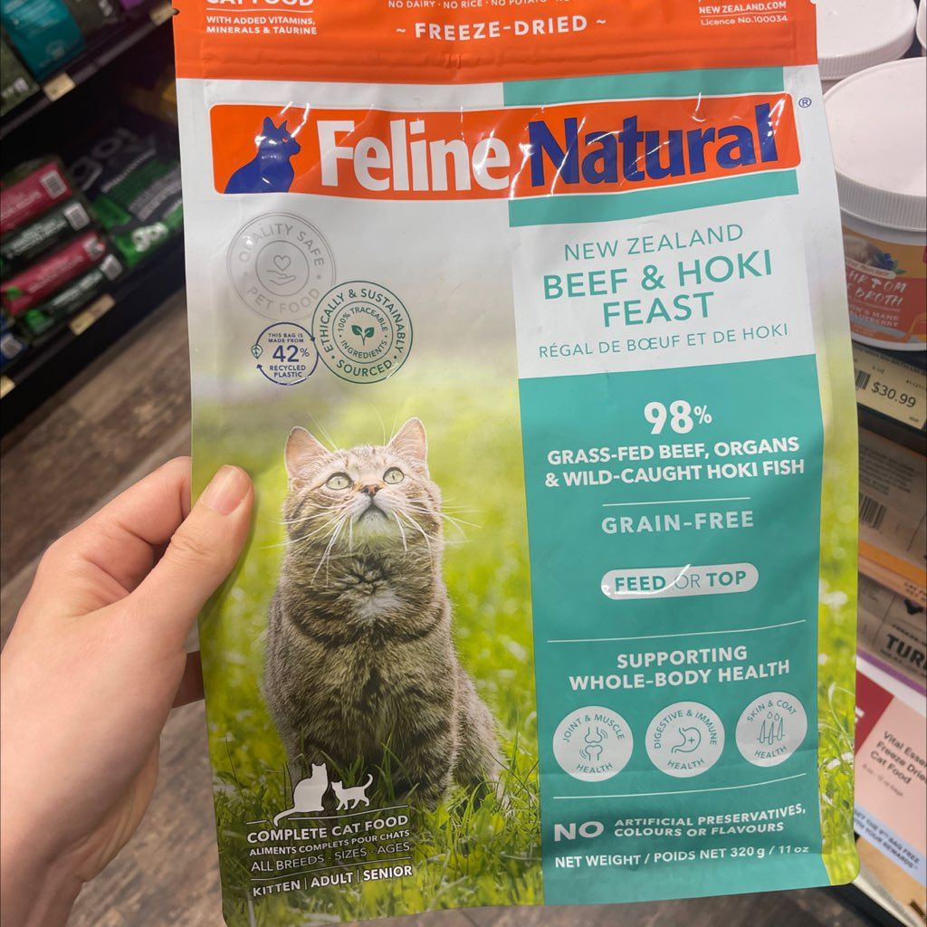 Feline Natural Beef & Hoki Feast
