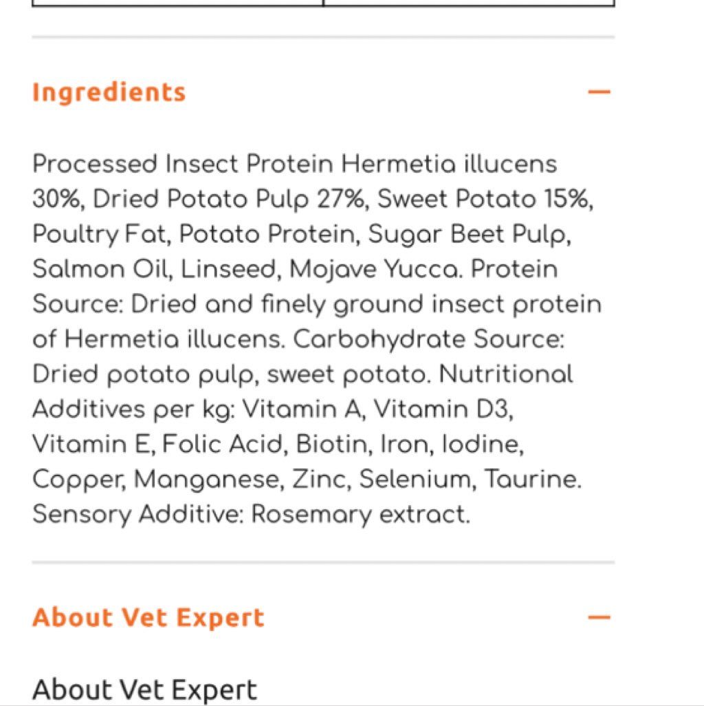 Vet Expert Hypoallergenic Insect Small Breed (3 of 3)