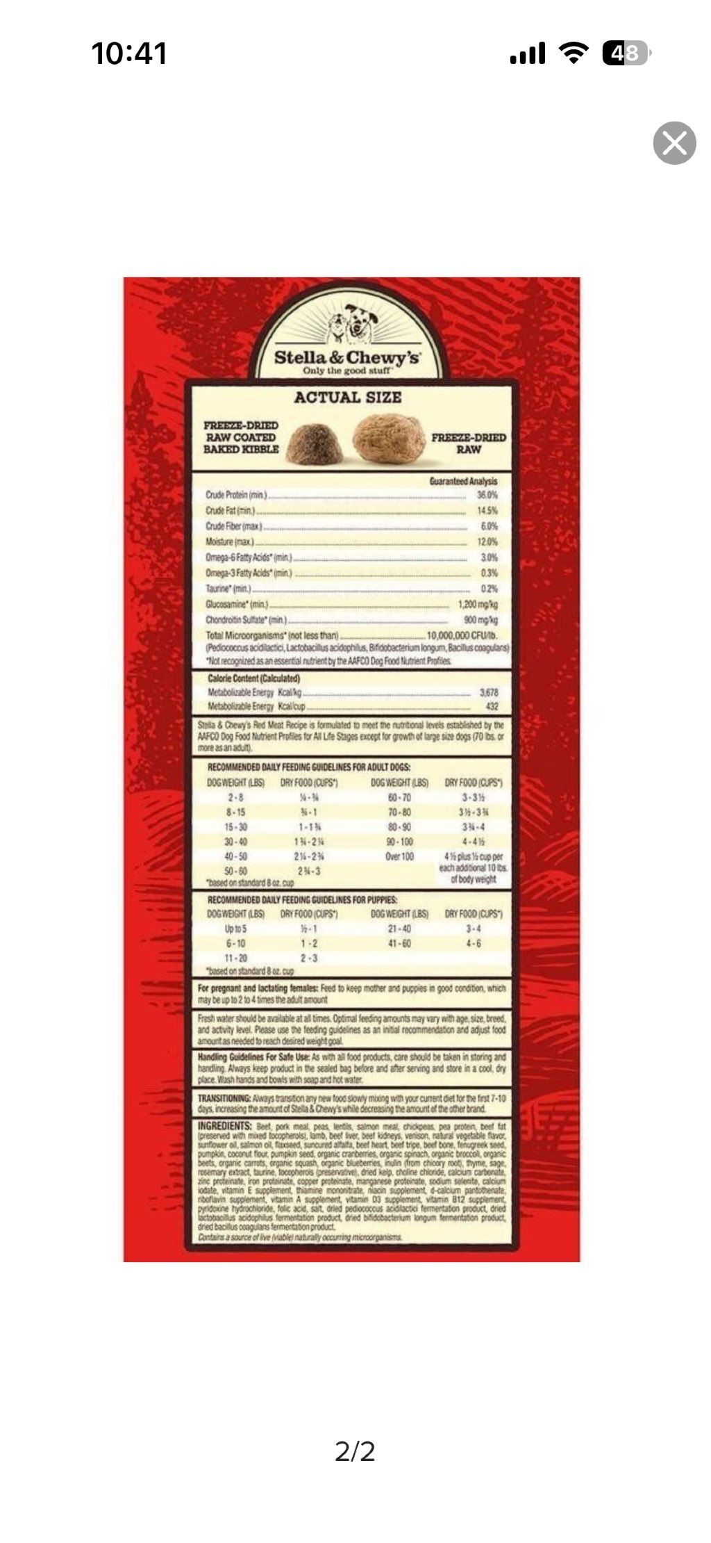 Stella & Chewy's Raw Blend Red Meat Recipe (2 of 2)