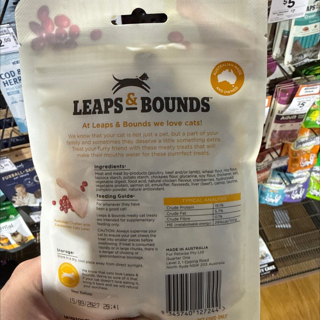 Leaps & Bounds Australian Chicken with Cranberries Cat Treats (2 of 2)