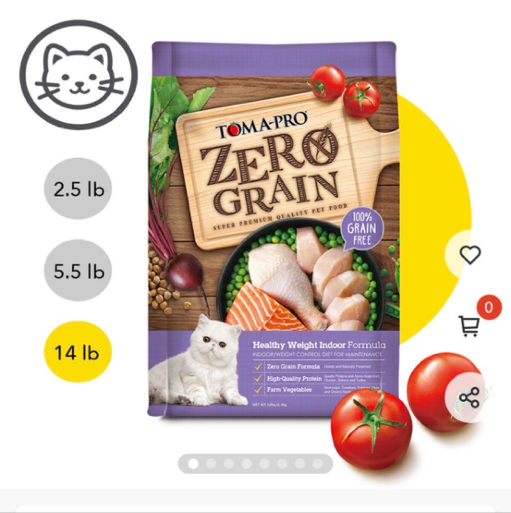 TOMA-PRO Zero Grain Healthy Weight Indoor Formula