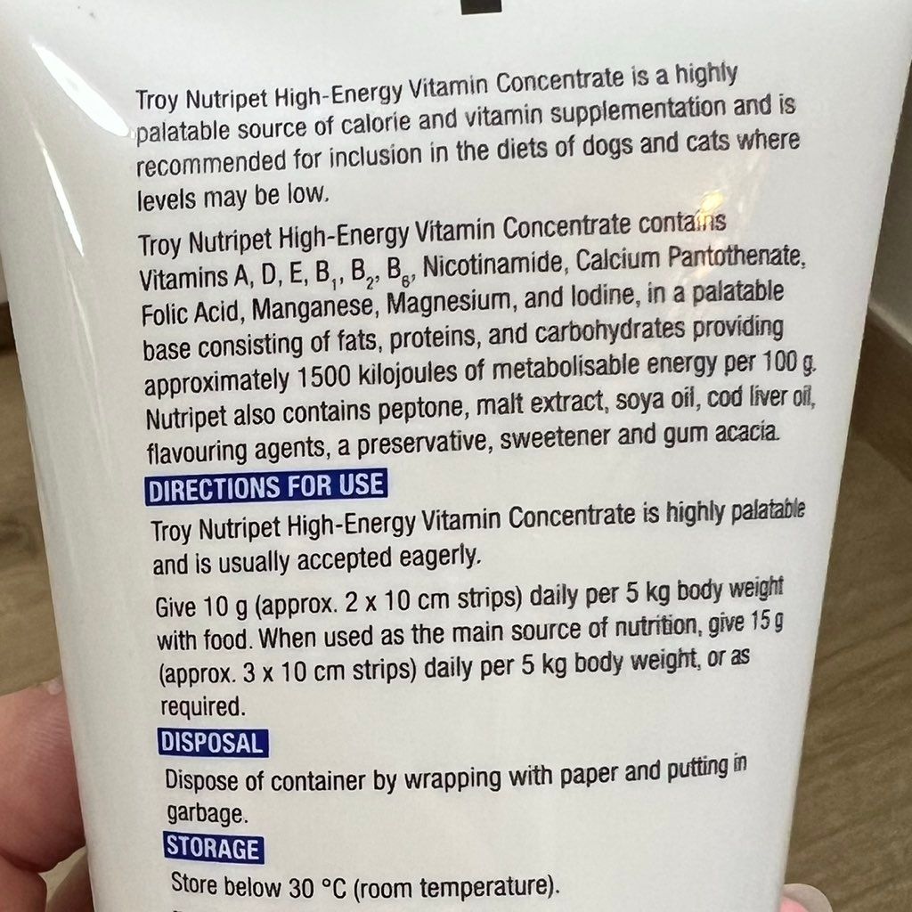 Troy Nutripet High-Energy Vitamin Concentrate (2 of 2)