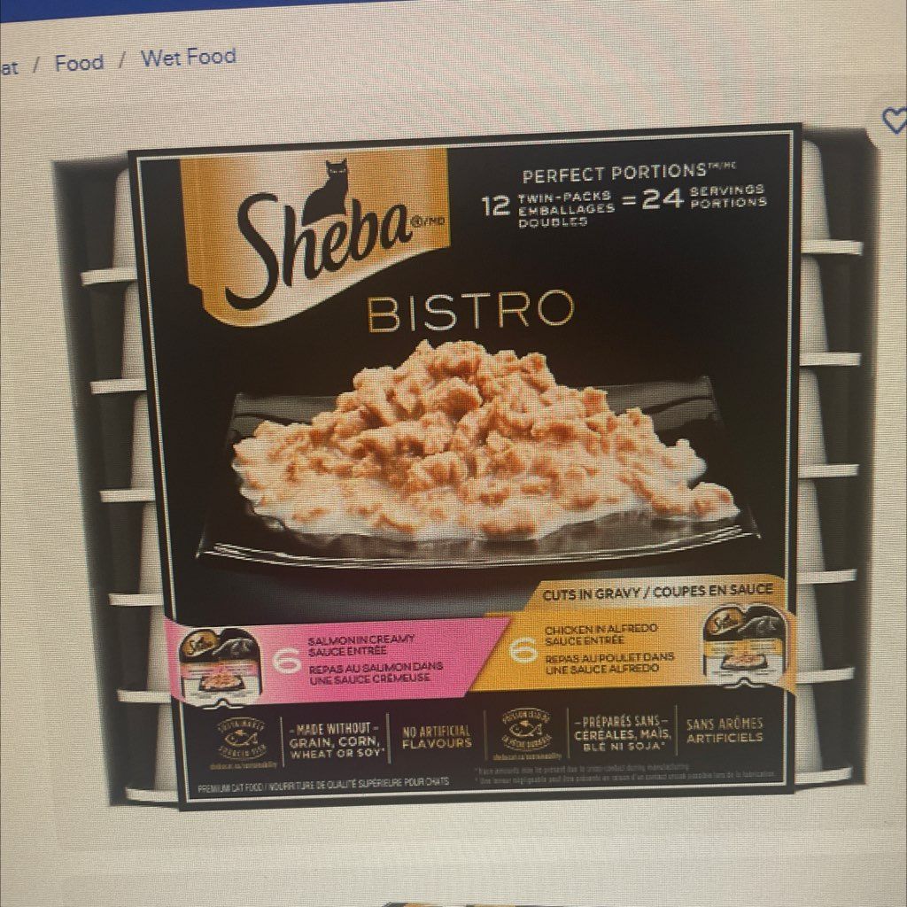 Sheba Bistro Perfect Portions - Salmon in Creamy Sauce Entree & Chicken in Alfredo Sauce Entree