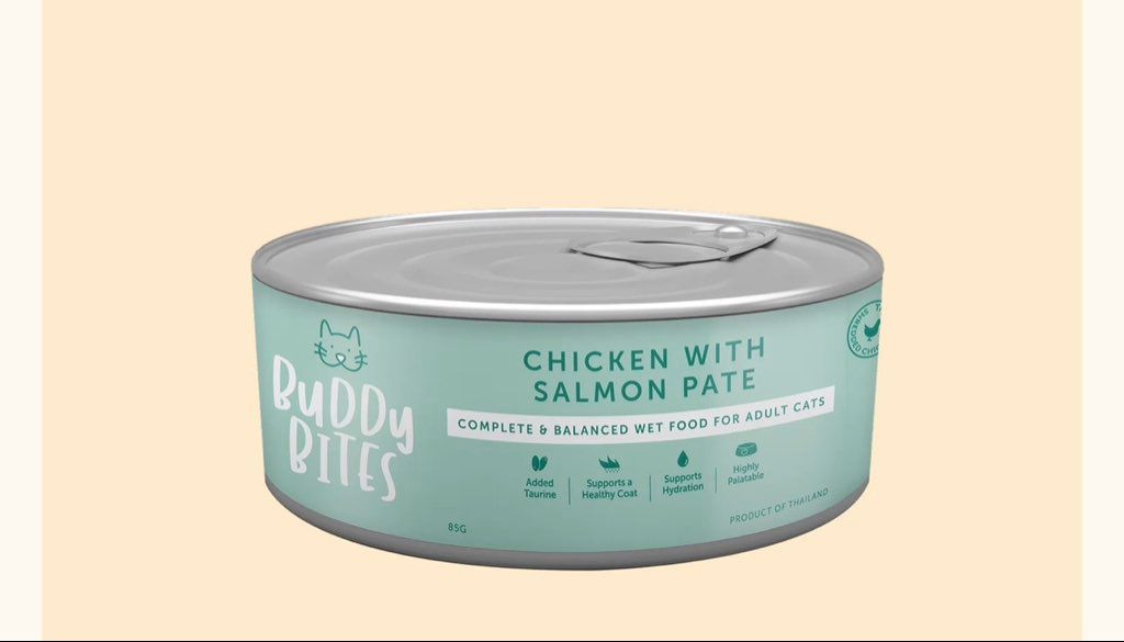 Buddy Bites Chicken with Salmon Pate
