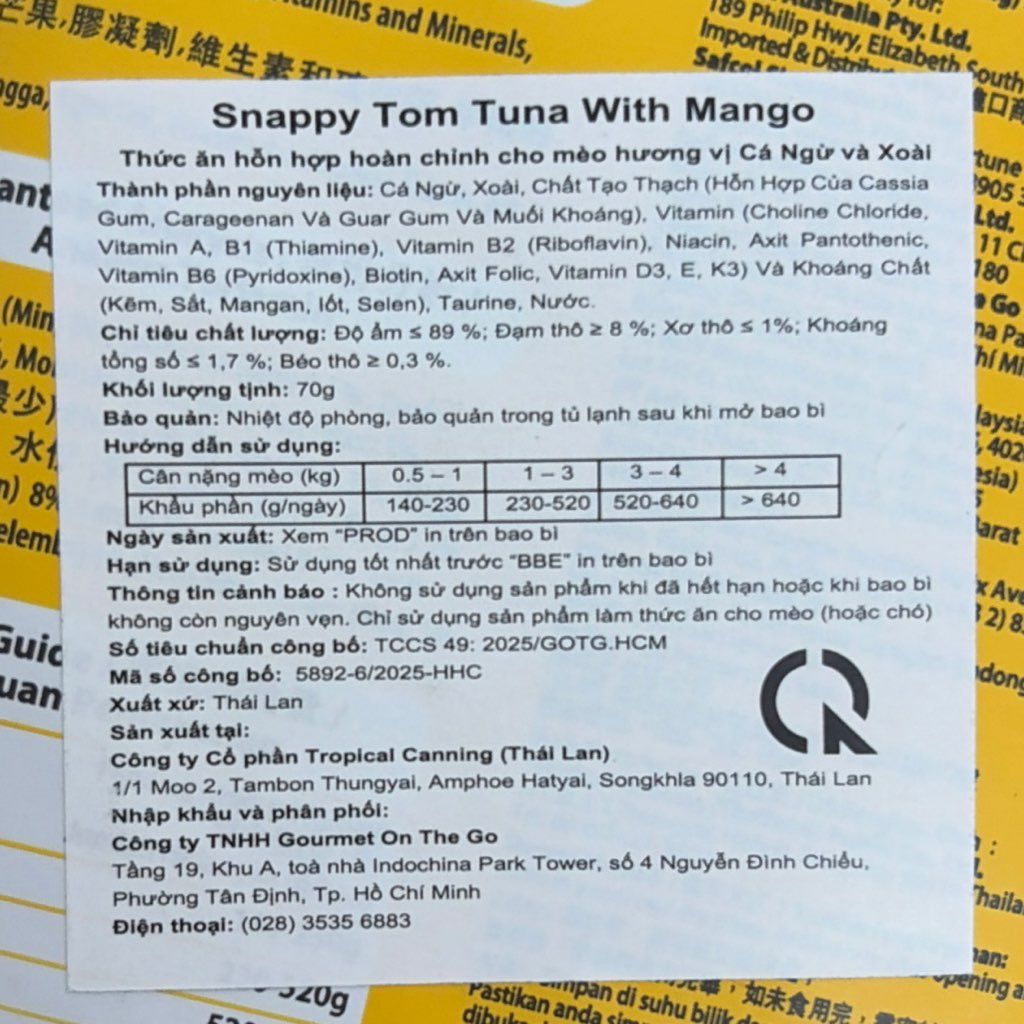 Snappy Tom Gourmers Tuna with Mango Adult (3 of 3)