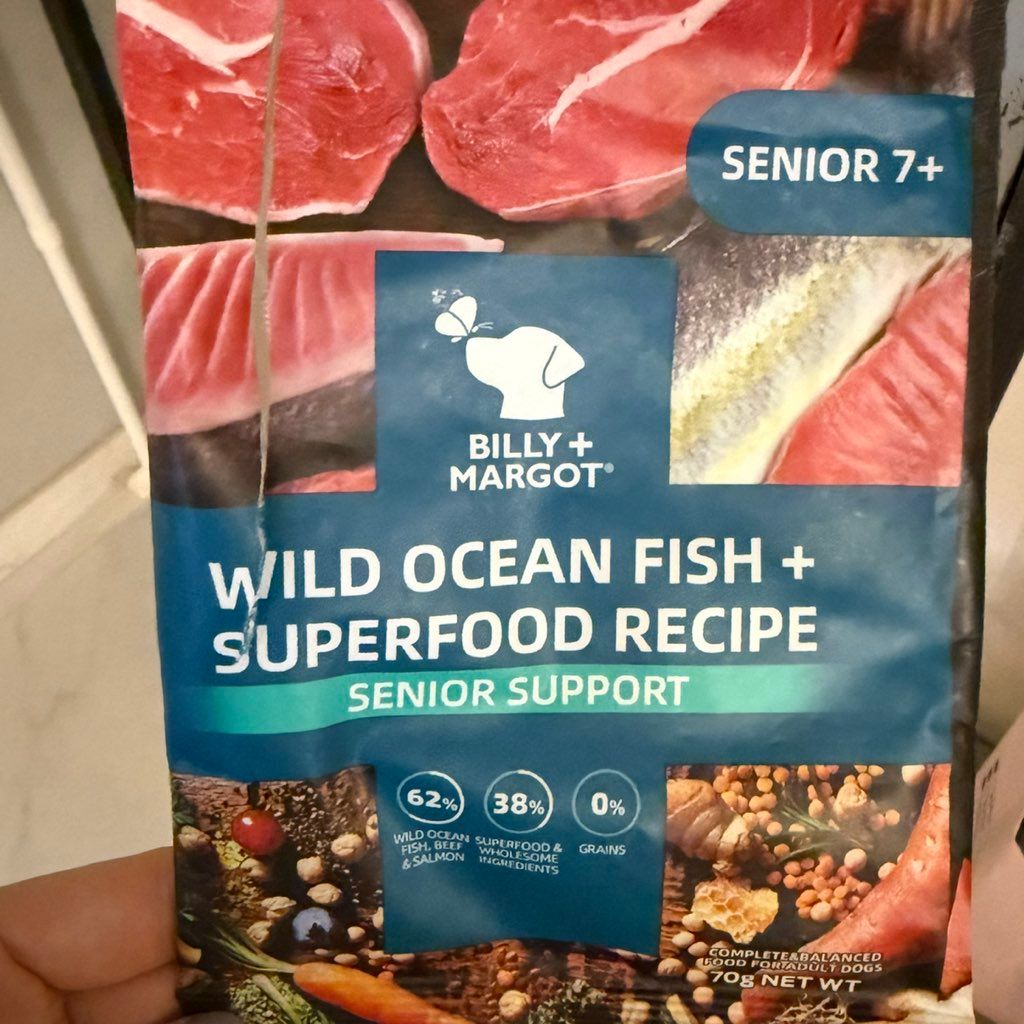 Billy + Margot Wild Ocean Fish + Superfood Recipe Senior Support